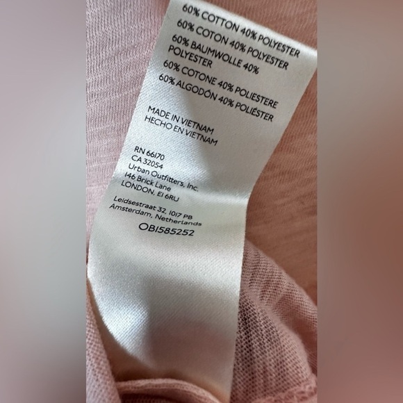 🦋Kimmi Long Sleeve by Free People We the free Peach color SZ XS NWOT - Picture 5 of 6